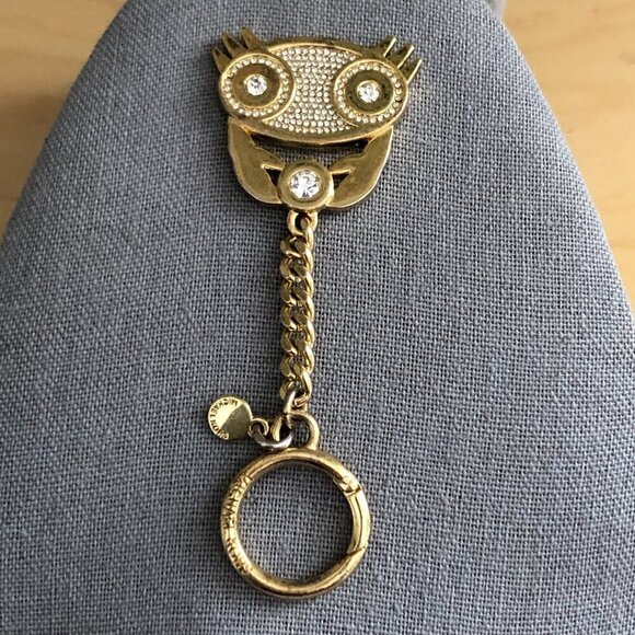 Michael Kors Zodiac Cancer Rhinestone Gold Tone Fashion Keychain Fob - Picture 2 of 7